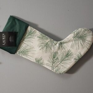 Lauren Ralph Lauren NWT Linen Blend Pine Boughs Christmas Stock…